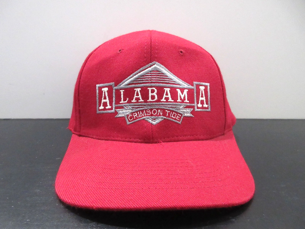 VINTAGE Alabama Crimson Tide Hat Cap Snap Back Red NCAA Football