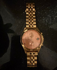 Marc by Marc Jacobs Rose Gold Bracelet Watch Pink Dial Date Quartz