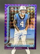 2025 Topps Chrome RC Auto on Card Geometric Auto /75 Tetairoa McMillan ROY