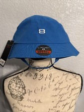 Layer 8, Boys Toddler Blue Classic Bucket Hat with Strap, UPF 40 