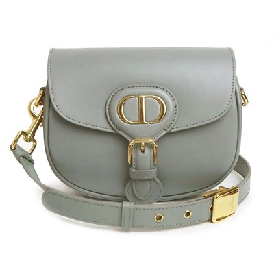 Christian Dior Bobby Small Shoulder Bag Box Calf Grey M9317UMOL #433