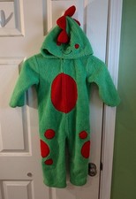 Funstuff Green Dinosaur or Dragon One Piece Hooded Toddler Costume - Halloween