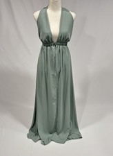 Show Me Your Mumu Luna Halter Winter Wedding Guest Sleeveless Maxi Dress Size S