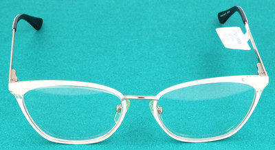 Betsey Johnson 980313818 White Havana Cat Eye Eyeglasses Frames 55-17-140
