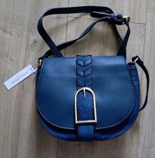 New Accessorize Teal Plait Buckle Detail Handbag Bag