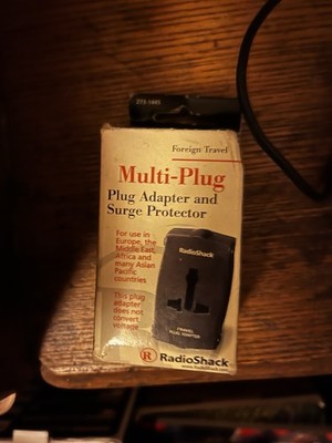 RadioShack 273-1445 Multi-Plug Travel Adapter and Surge Protector Open Box