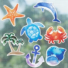 7 Set Ocean Screen Door Magnets Decorative Double Medium, Multiple Colors