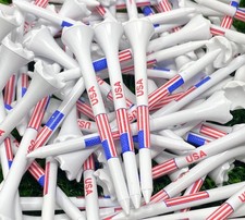 NorthPointe USA American Flag 3    Plastic Golf Tees - 100 Patriotic
