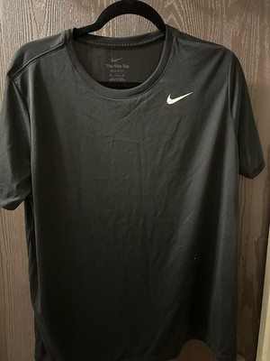 NWT Nike Dri-FIT Training Swoosh Women's XL Black T-shirt DX0687 Short Sleeve