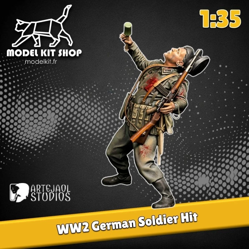 1:35 lot 4 fgurnes en résne soldat armée hollandase ww2 non pente