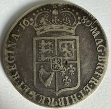 William & Mary 1689 Silver Half Crown – First Shield – 14.41g (A30) 