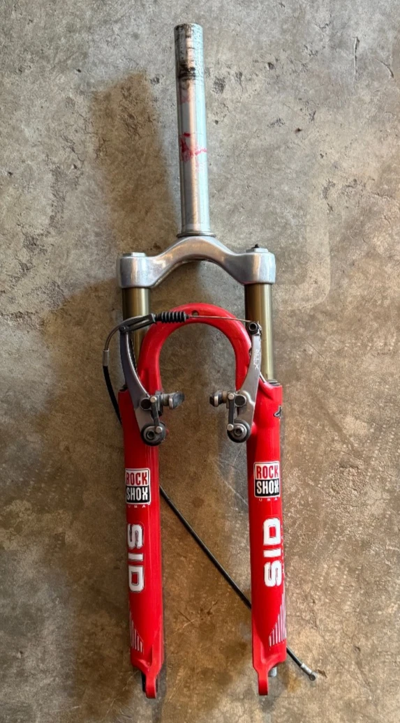Red 1 1/8 in-Threadless Forks for Mountain Bike for sale | eBay