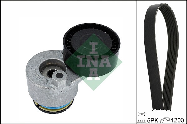 1X Ina 529 0511 10 Keilrippenriemensatz FüR Renault-image