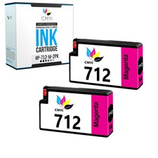 Compatible HP 712 Magenta Ink Cartridge 2PK for DesignJet T210, T230, T250, T630