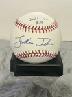 JONATHAN INDIA SIGNED ROMLB BASEBALL "INSCRIBED 2021" PSA INPERSON AUTHENTICATED