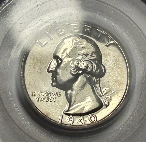 1940 WASHINGTON QUARTER PCGS PR 66