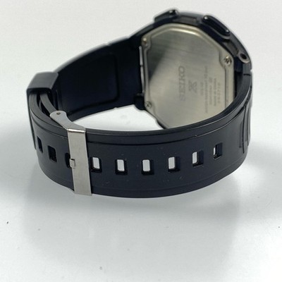 Seiko Prospex Solar S690-00A0 Mens Watch 44mm Digital Black Sport Alarm Chrono Seiko Prospex Runners Digital Solar Watch S690-00A0 Black  main image 2