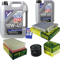 Inspektionskit Filter Liqui Moly ÖL 6L 10W-40 FüR Nissan Note E11 NE11 1.5 Dci