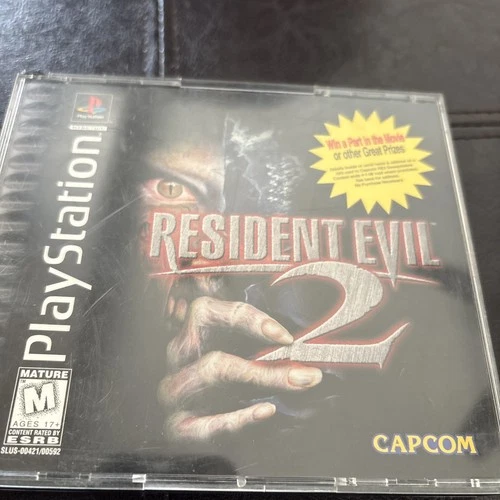Resident Evil 2 (Sony Playstation/PS1, 1998, Capcom, Complete in Box/CIB)