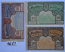 LOWER  AUSTRIA - MARKTGEMEINDE  ARDAGGER - FULL SET Heller - AU/UNC - JPR 50e