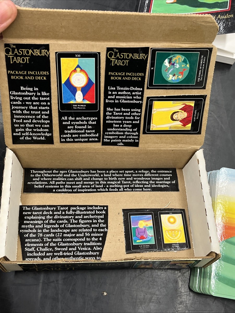 The Glastonbury Tarot Full Deck 78 Cards w/ Guidebook Wisdom