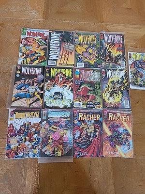 Verschiedene Marvel Comics 9x Wolverine  2x Thunderbolts 2x Die Rächer 1997 Top