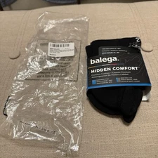 Balega Hidden Comfort No Show Unisex Running Socks Black Large NEW