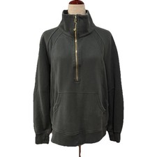 Lululemon Scuba Oversized Funnel-Neck Half Zip Dark Forest / Gold Size M/L