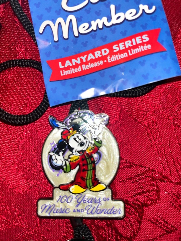 Disney Parks Cast Exclusive 100 Years Of Music Mickey Band Concert  Bolo Lanyard