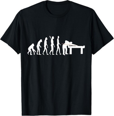 Pool Billard Evolution Snooker Player Table 8 Ball Unisex T-Shirt