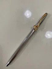 Mikimoto Discontinued Initial Ballpoint Pen R with Baby Pearl Elegant