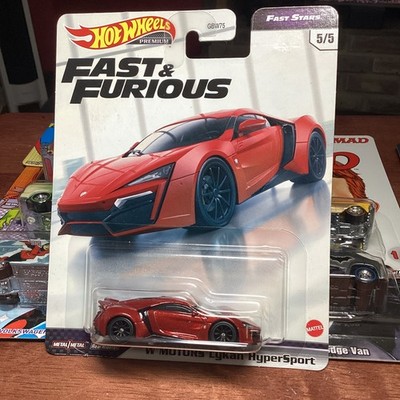 Hot Wheels Fast And Furious Red Lykan HyperSport W Motors Diecast Real Riders