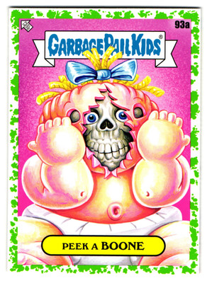 Peek A Boone Garbage Pail Kids Peek-A-Boo Baby Kids At Play Green 2024