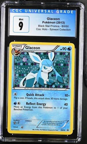 CGC 9 NM Glaceon BW90 Black Star Promos