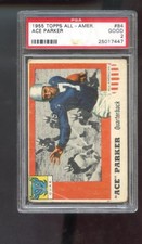 1955 Topps All-American #84 Ace Parker PSA 2 Graded Football Card Duke
