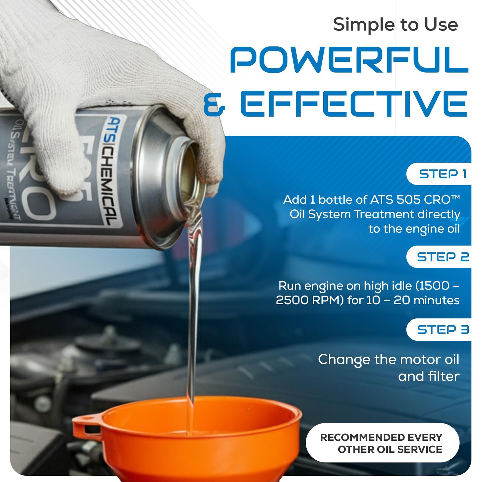 ATS Chemical 505 CRO Oil System Treatment - 12 oz Engine Additive ...