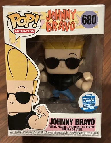 FUNKO POP JOHNNY BRAVO SHOP EXCLUSIVE LE ANIMATION VAULTED 680 WITH PROTECTOR