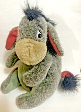 Vintage Disney 8" Plush Eeyore Bean Bag Removable Tail Mint Pooh Collectible HTF