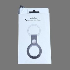 Apple AirTag Leather Key Ring Midnight MMF93ZM/A NWT