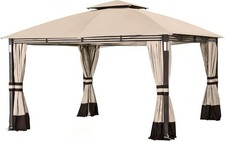 Replacement Cover Compatible with SUNJOY Crestfield 11X13 Gazebo Models A101017