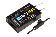 Ricevitore D-Power GR-7FA 2.4GHz compatibile con 3X giroscopio FASST - GR7FA