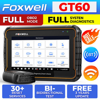 Automotive FOXWELL GT60 BT Bidirectional All System OBD2 Scanner Diagnostic Tool