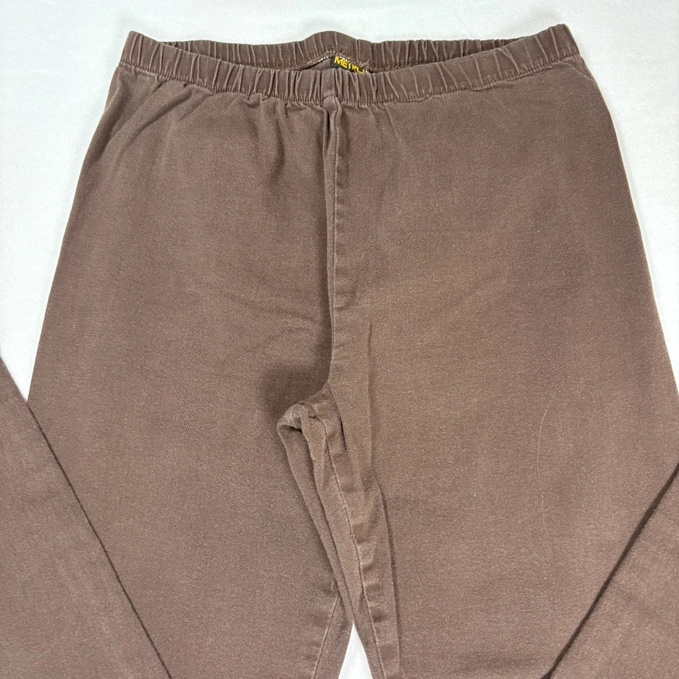 Pantalones elásticos marrones Metrostyle para mujer L tiro alto holgados Y2K años 90 vintage Foto 4 de 4