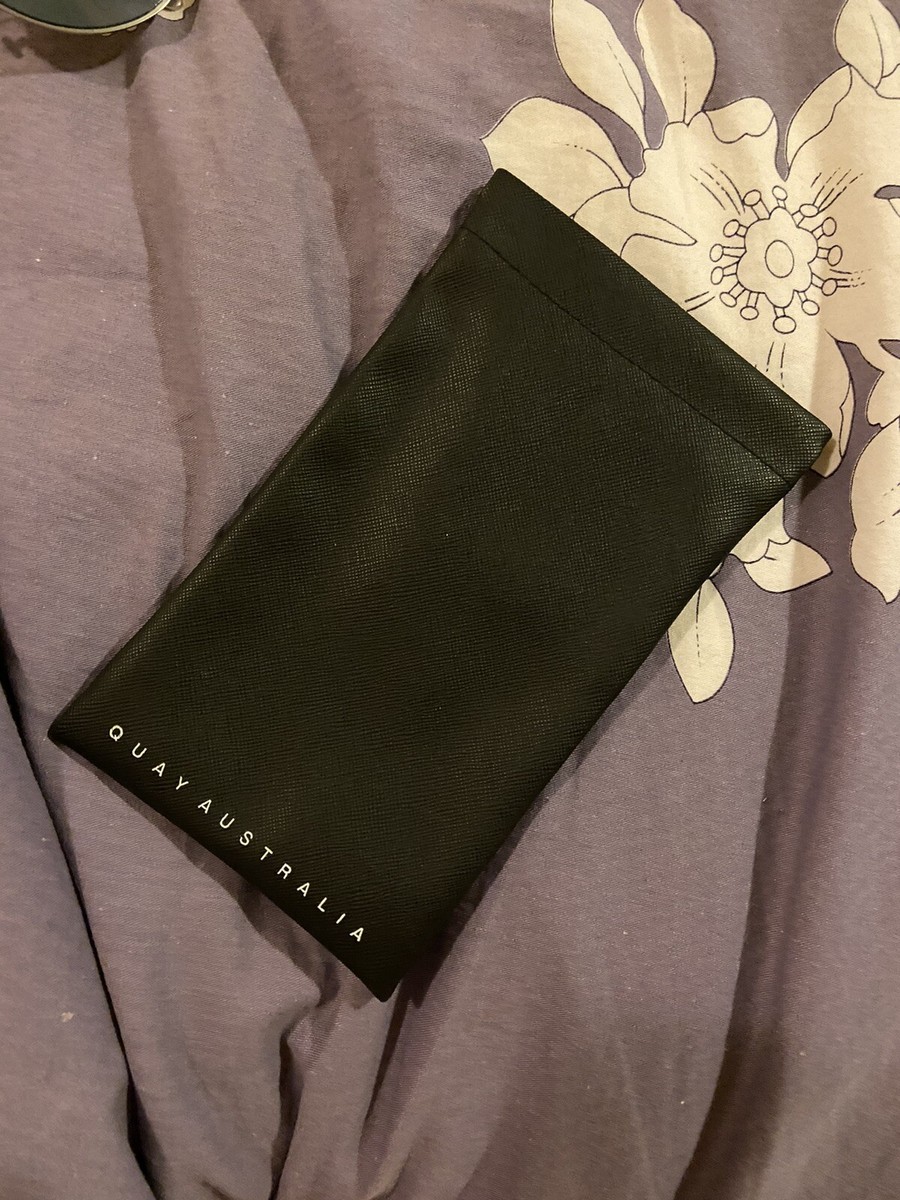 Quay Australia Black Sunglasses Pouch s-l400.jpg main image 2