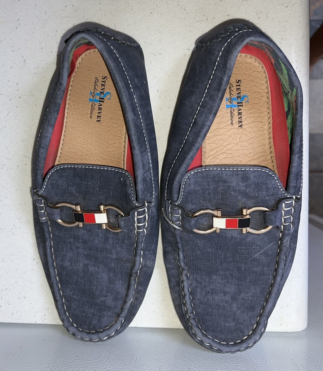 Steve Harvey Celebrity Edition Jesse Loafers Boys Blue Slip  display picture 2