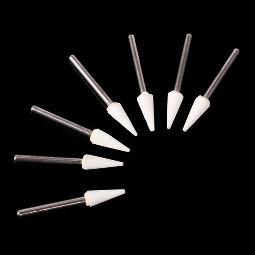 Dental White Stone Porcelain Resin Handpiece Polishing Burs FG Cone/Flame/Round - Picture 8 of 25