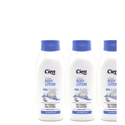 3x500ml Cien Leichte Body Lotion 48H Hydro-Depot mit Vitamin E & Glycerin