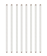 Glass Stick 12" Length Stir Rod with Both Ends round 8Pcs/Pk