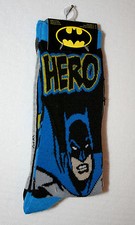 2 Pair Batman Hero Bat Signal New Socks 2016 WB DC Comics Fits 6-12 shoe