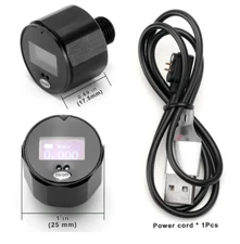 PCP 25mm Dial Digital Pressure Gauge Manometer High Precision USB 400Bar 6000PSI